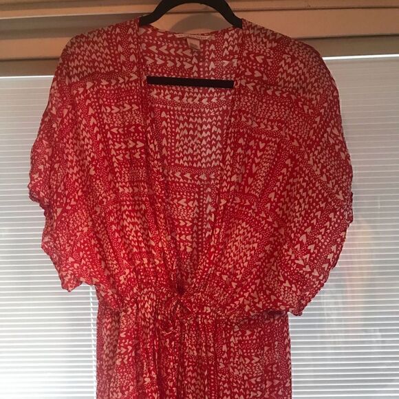 Victorias Secret Heart Print Wrap OS ❤️ - Picture 1 of 4